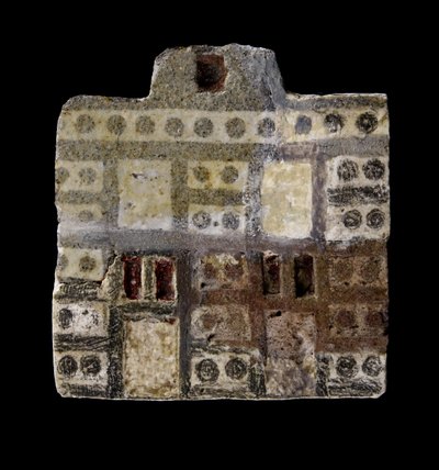 Faience inlay plaque depicting a two-storey house, Middle Minoan IIIA Period by Minoan